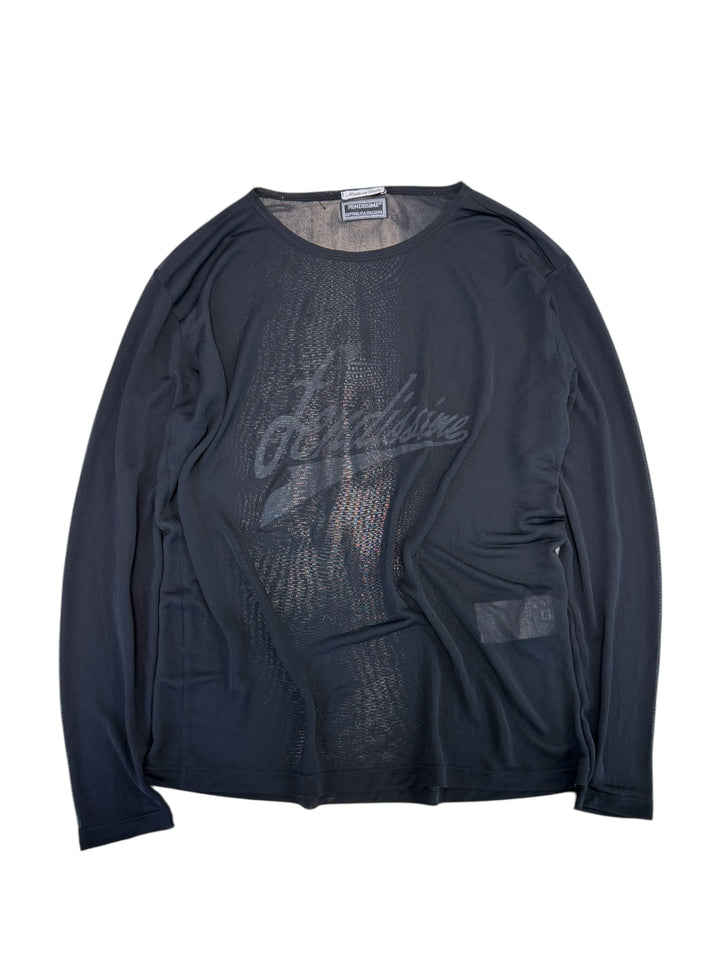 Fendissime vintage mesh long sleeve top