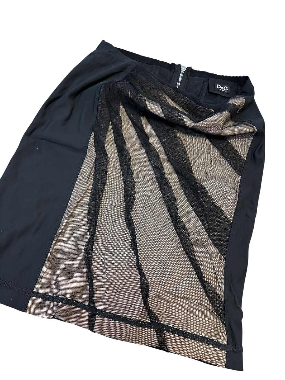 Dolce&Gabbana Vintage Mesh Effect Skirt Large