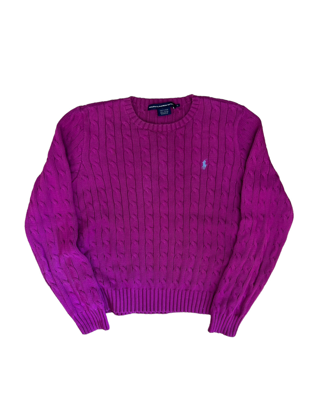 POLO RALPH LAUREN vintage Knit Sweater women’s large slim fit