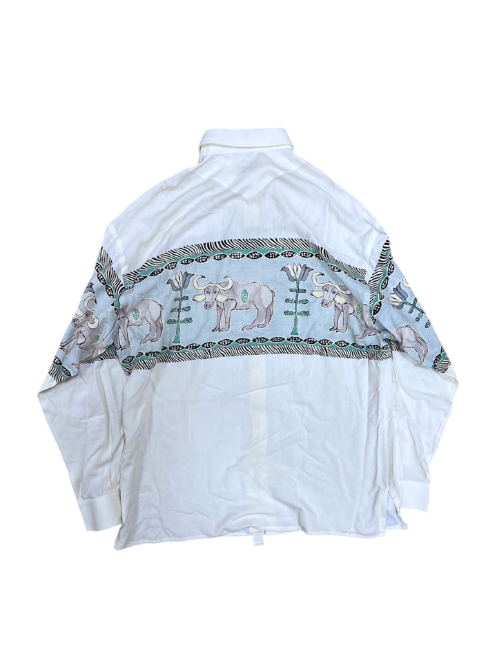 Vintage Kenzo Homme Shirt – Rare 90s Buffalo Print – Men’s XX-Large