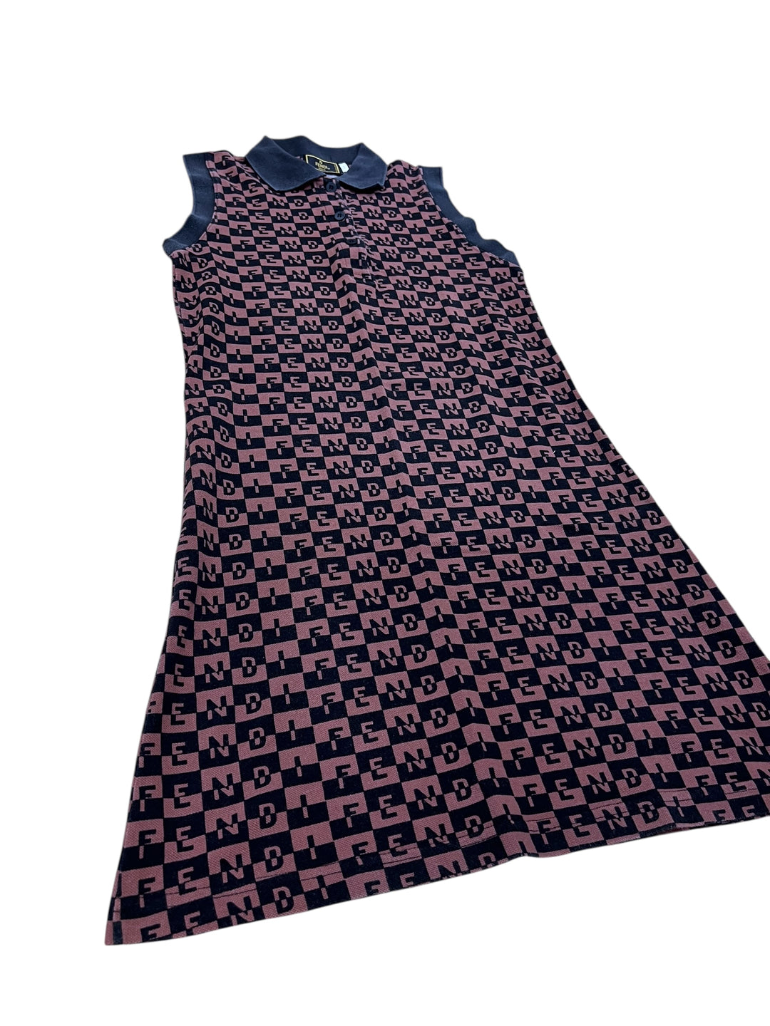 Fendi Vintage Monogram Polo Dress S/M