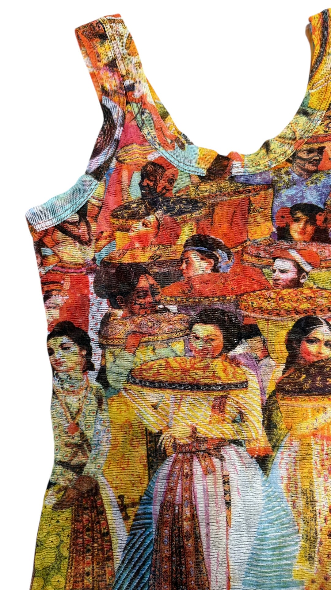Jean Paul Gaultier Soleil vintage embellished Bollywood mesh tank top