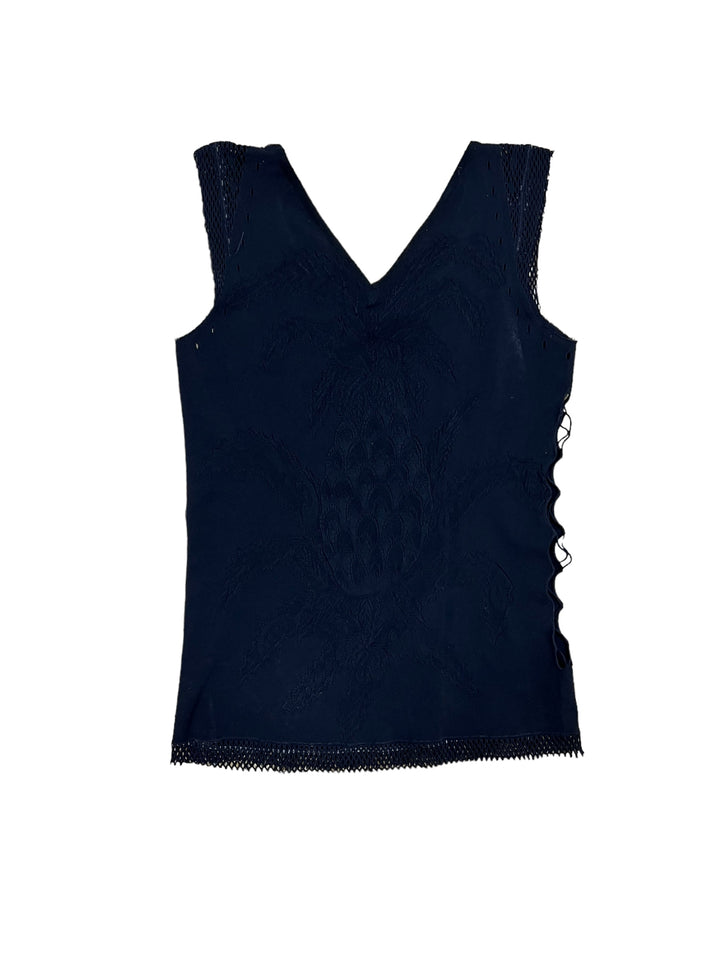 Just Cavalli y2k fishnet tank top women’s small