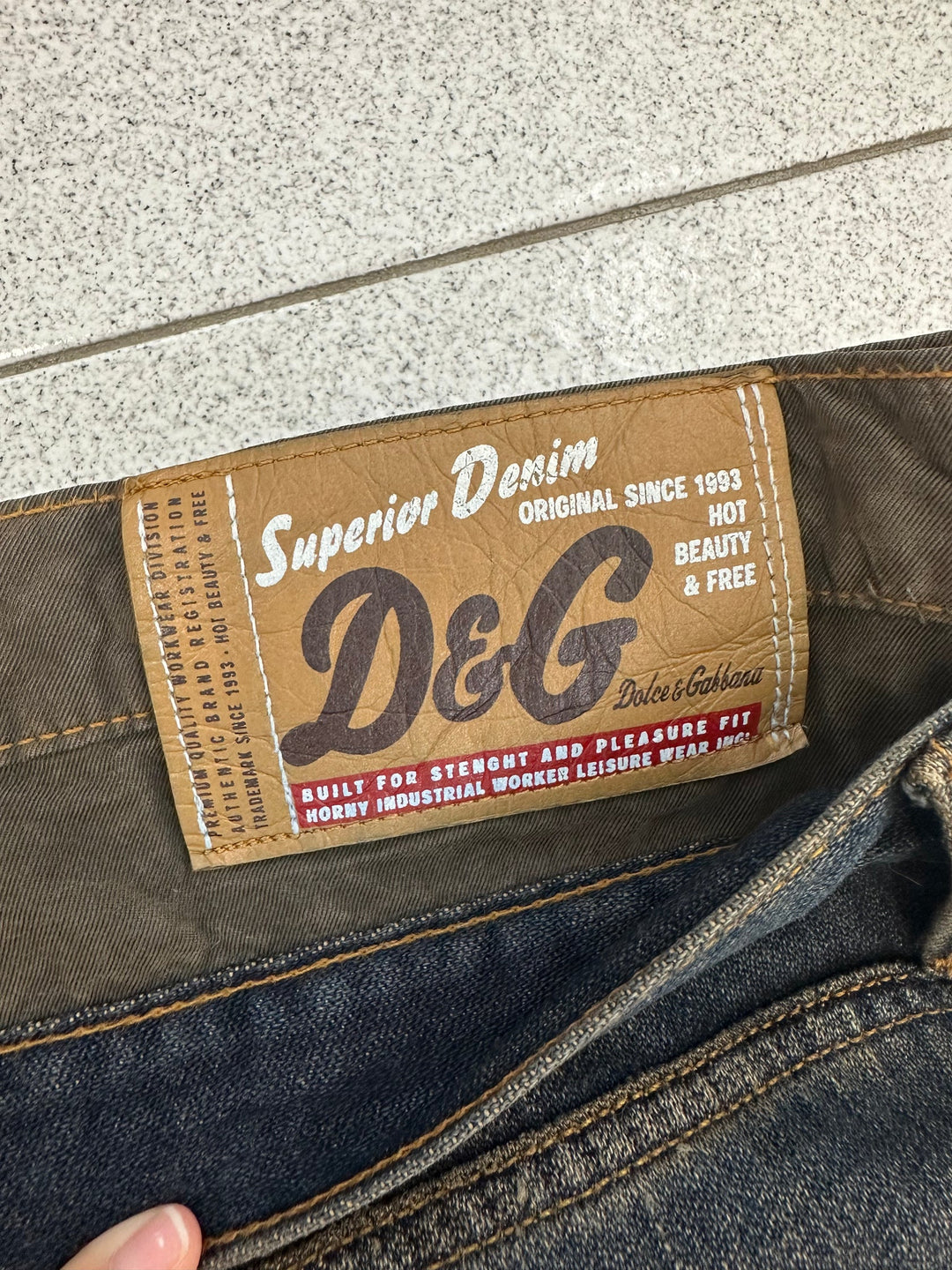 Dolce&Gabbana AW2003 cargo pocket straight-leg jeans