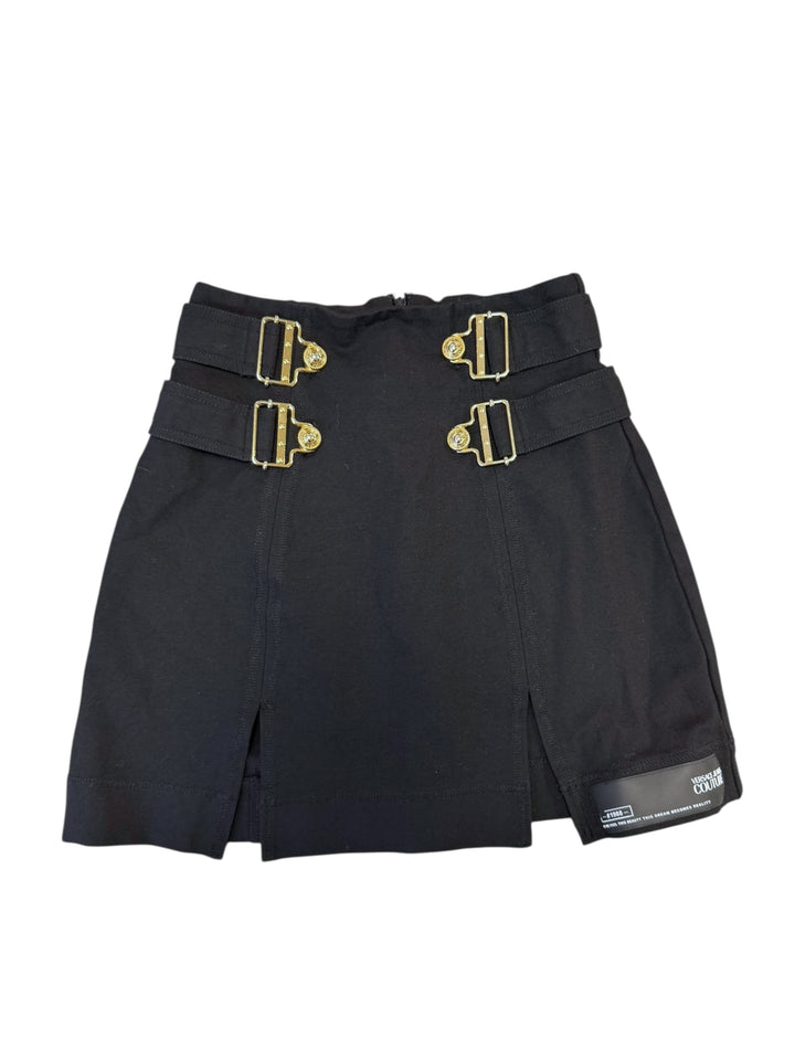 2000s Versace Jeans Couture black mini skirt