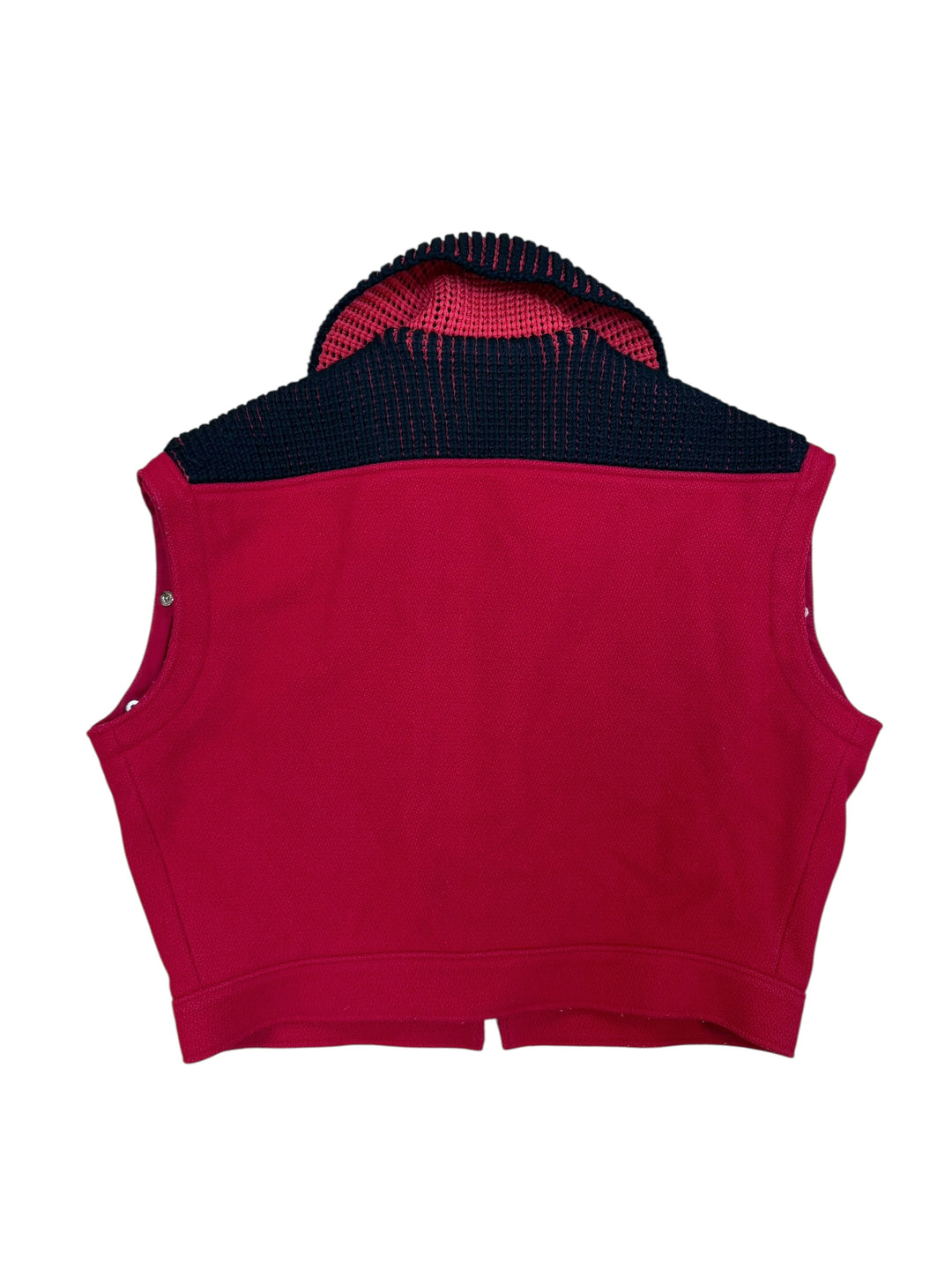 Kenzo Paris wool & cashmere knit collar zip vest