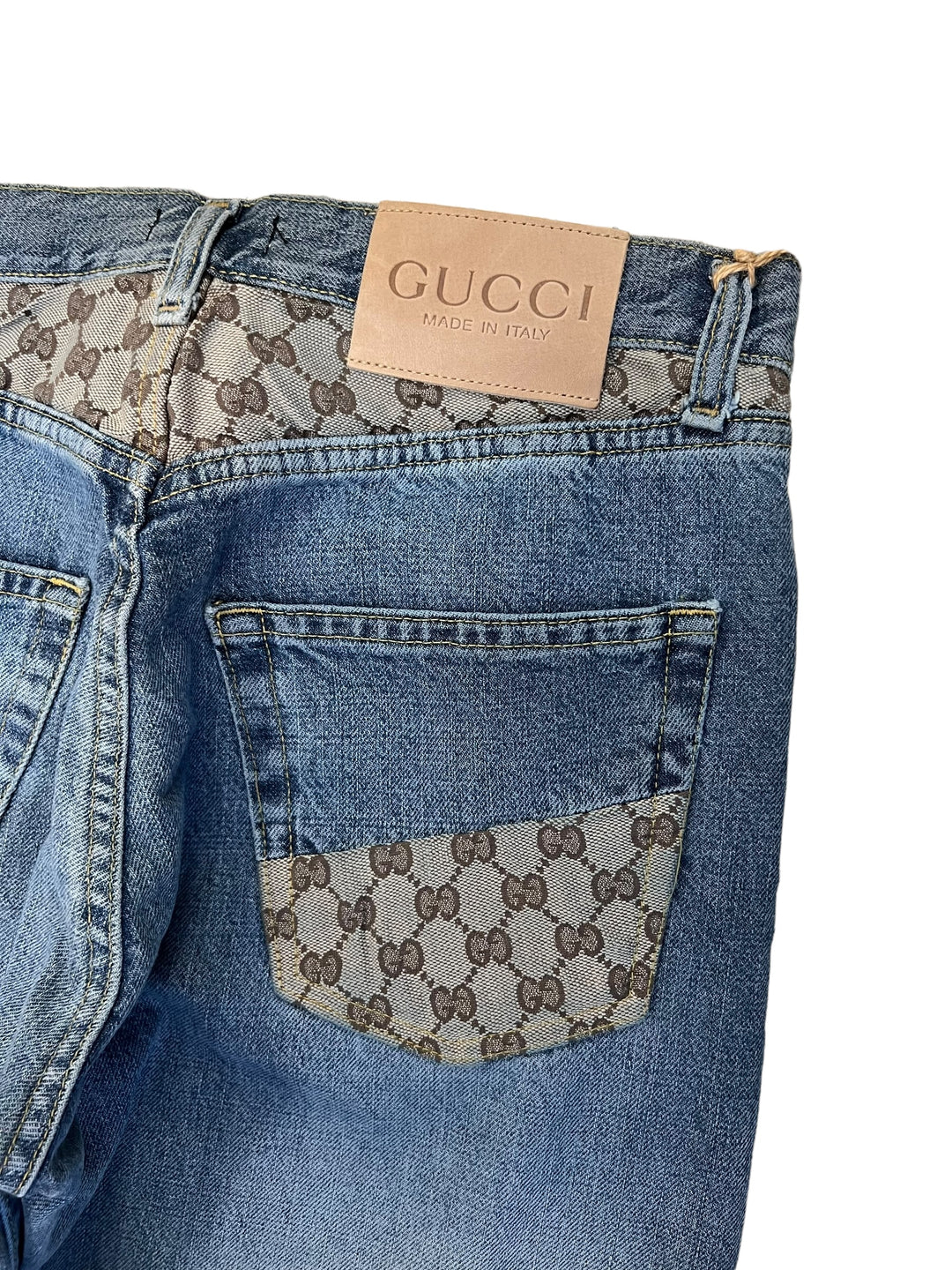 Deadstock 90’s Gucci monogram jeans women’s small(36)