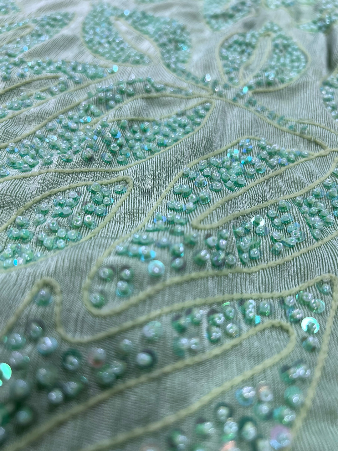 La Perla Vintage Beaded Mesh Mini Dress Small