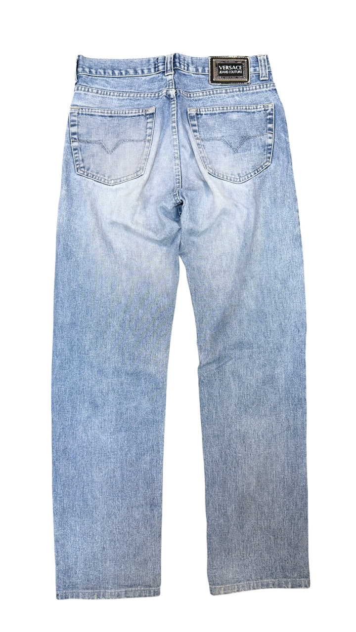 Versace Jeans Couture light wash straight leg jeans