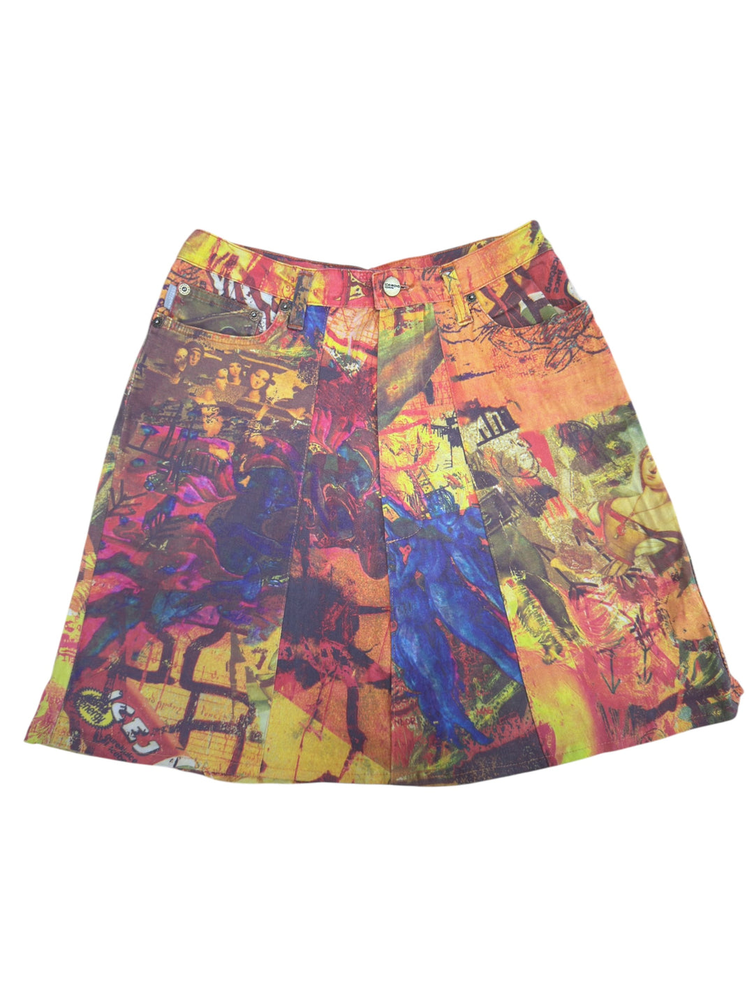 Iceberg pop art graphic print mini skirt