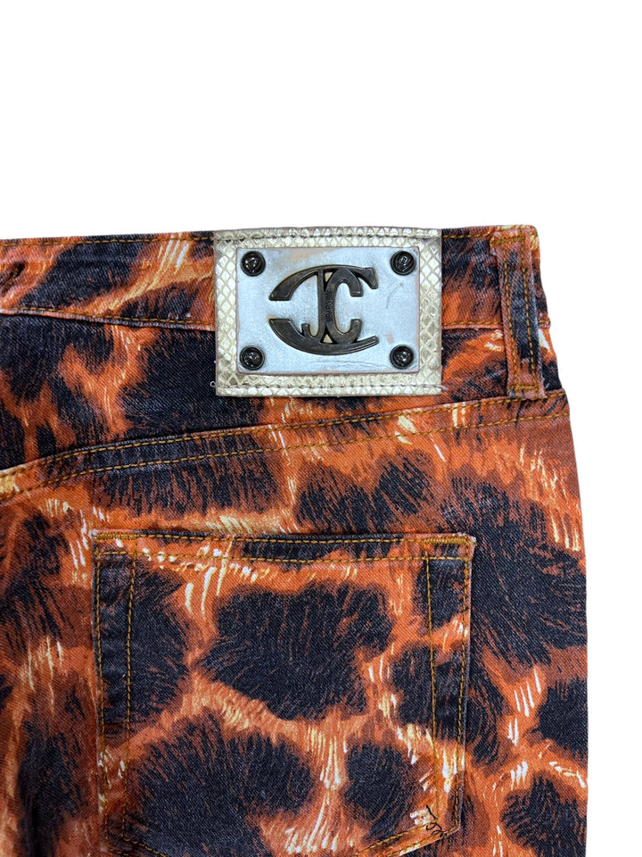 Just Cavalli vintage leopard jeans women’s medium(38)