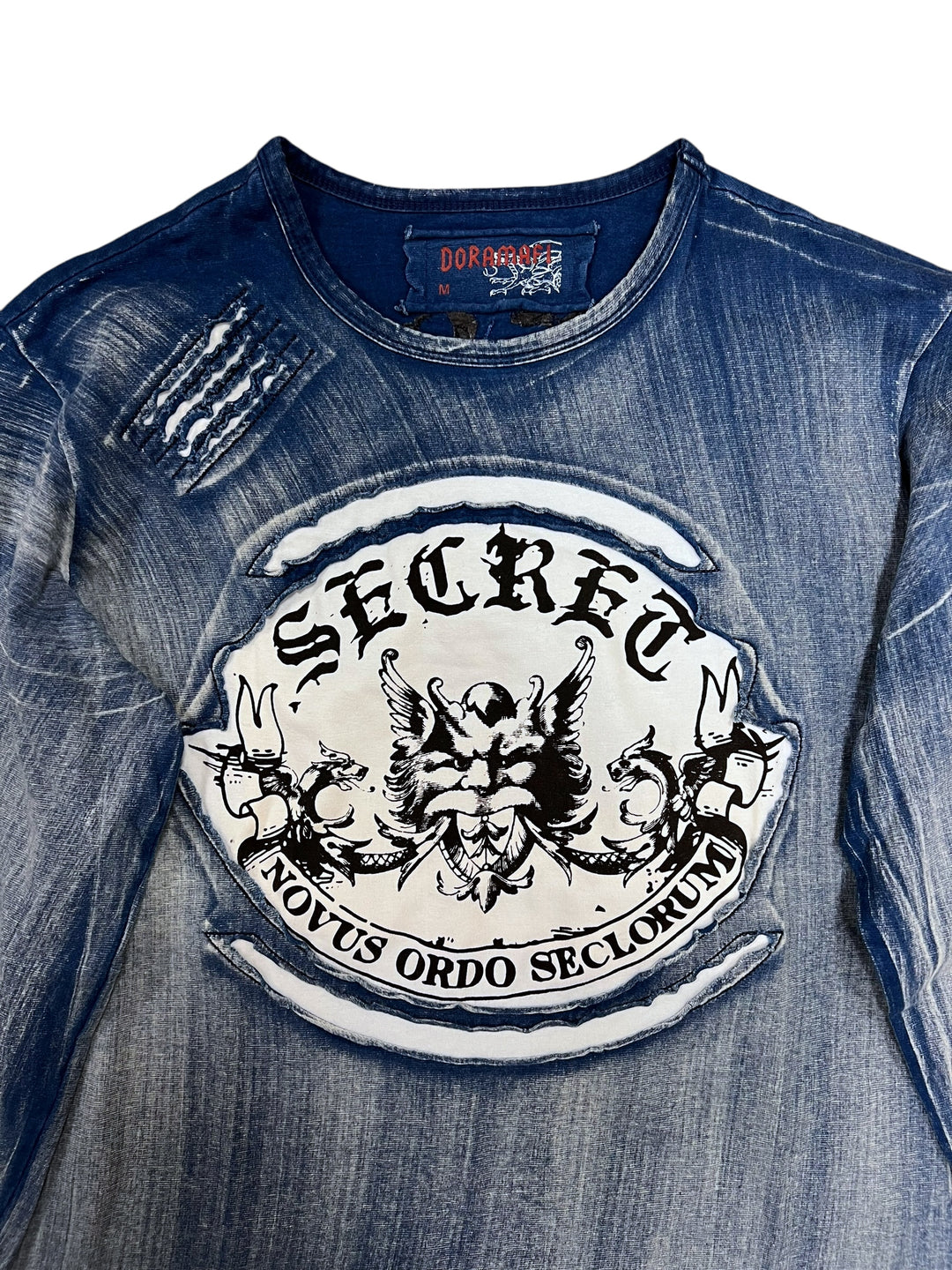 Y2k embroidered long sleeve shirt men’s S/M