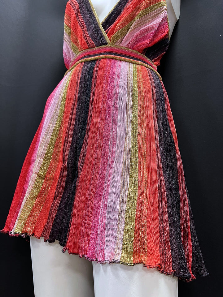 Missoni Multicolor Metallic Knit Midi Dress