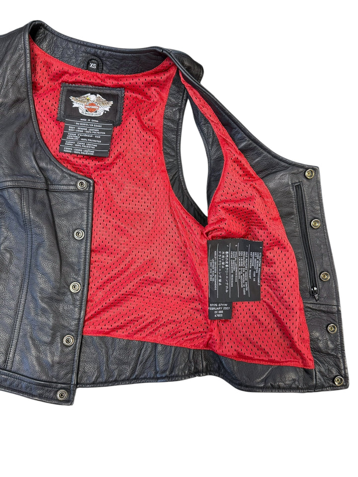 1991 Harley-Davidson Legendary Leather Vest Extra Small