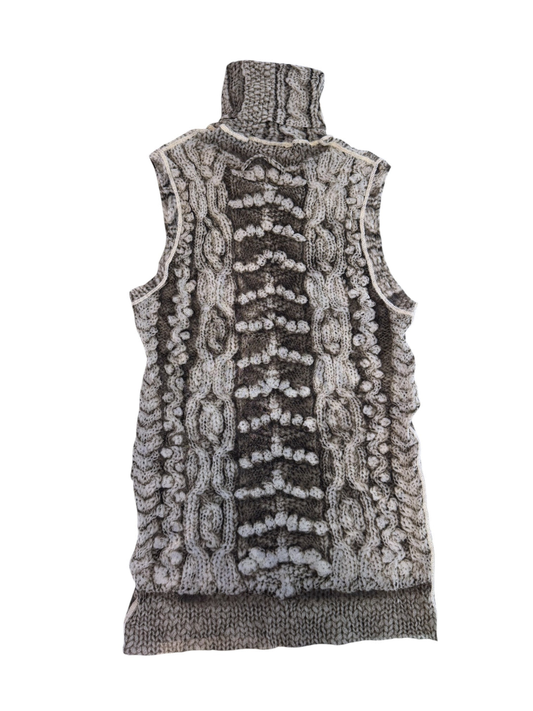 Jean Paul Gaultier Maille Femme trompe l’oeil cable print top