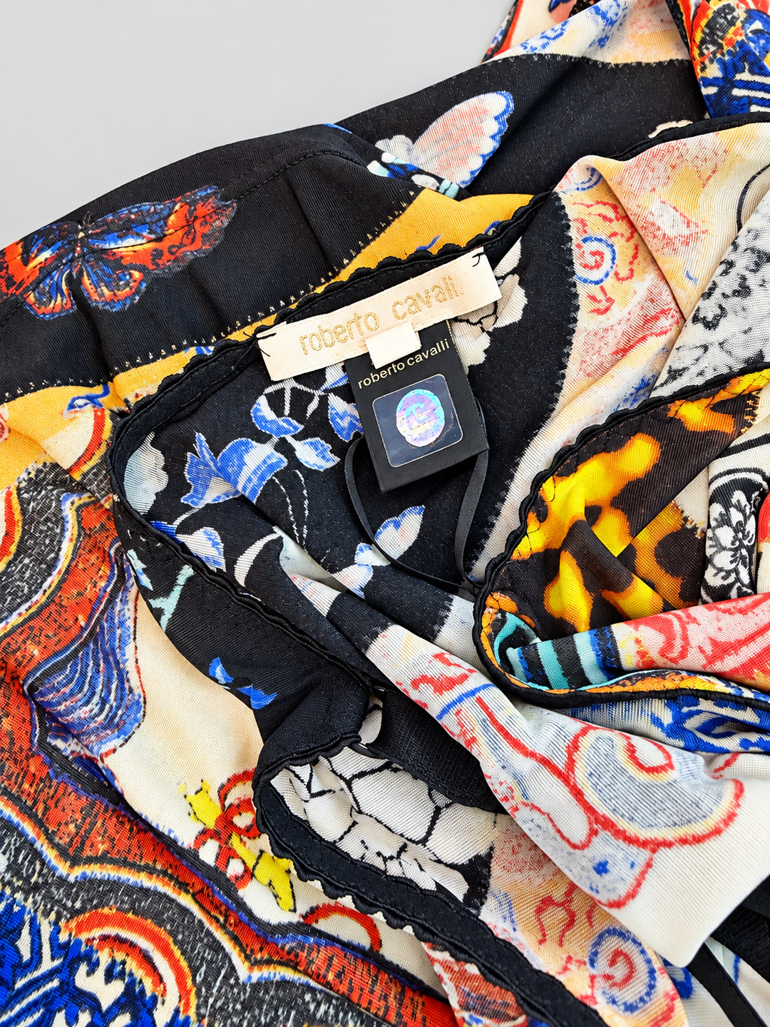 Roberto Cavalli oriental print camisole top