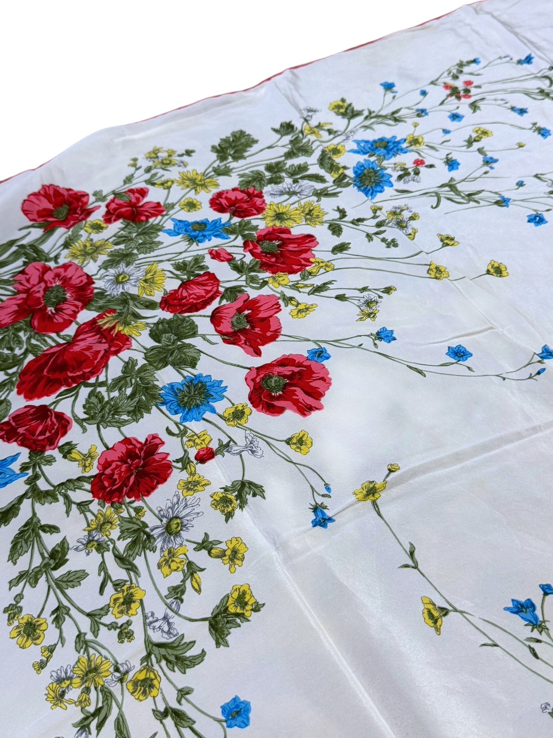 Gianni Versace 1980s Silk Floral Scarf