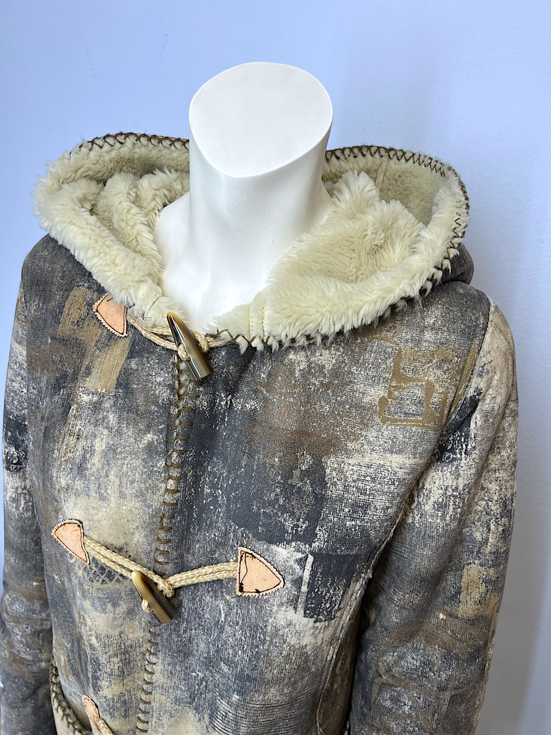 Piu&Piu vintage shearling coat medium