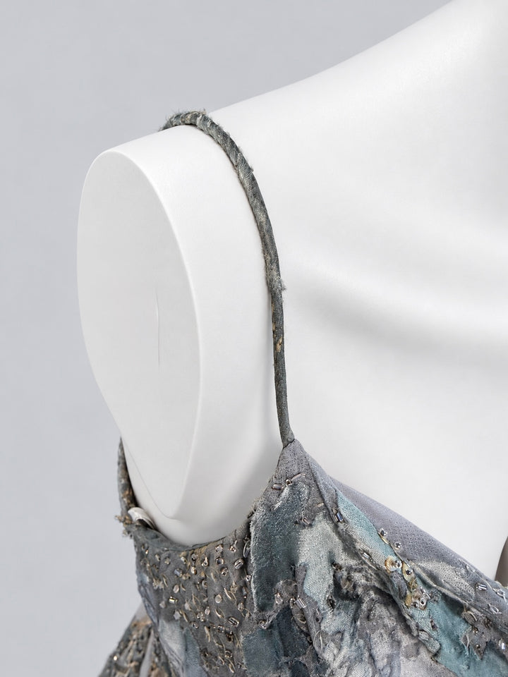 Caterina Masoni embellished silk dress