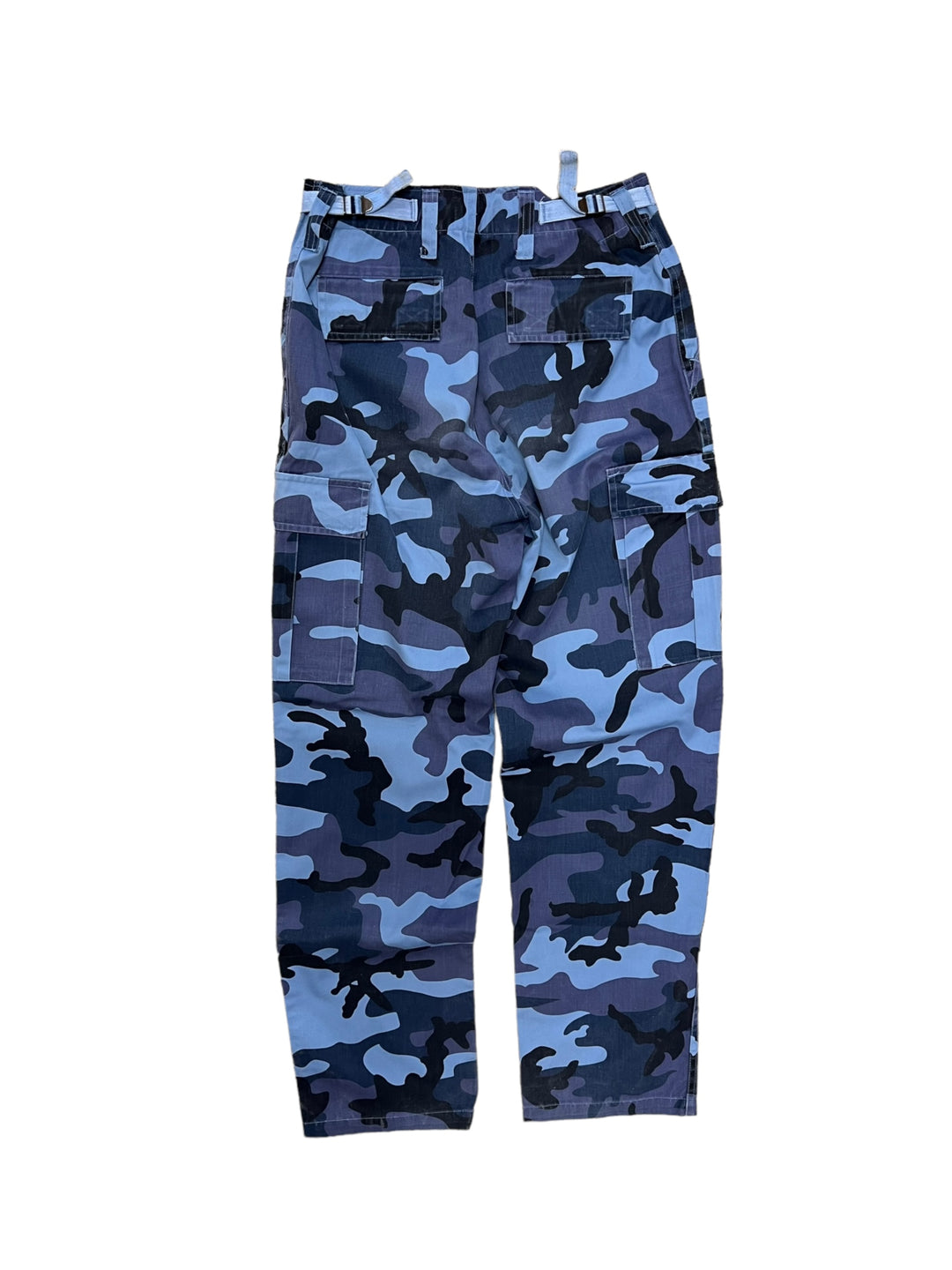 Vintage blue camouflage pants women’s small(36)