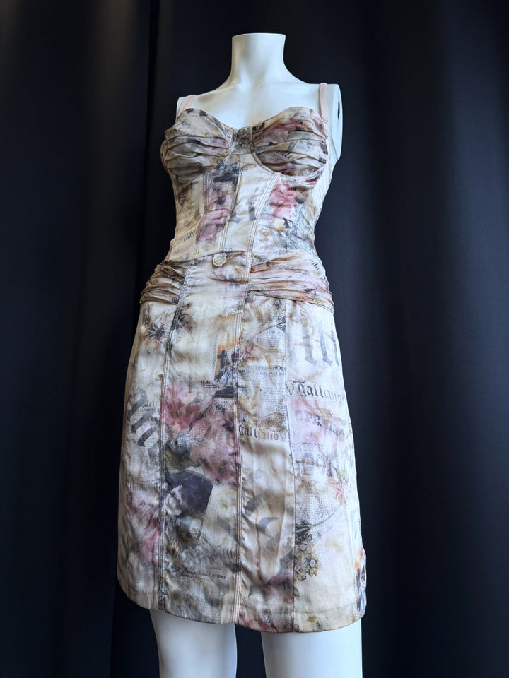 Galliano silk corset dress.
Early 2000s archive – same model worn on stage by Amy Winehouse (museum-documented)