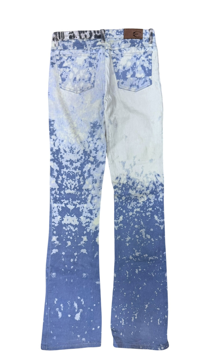 2000s Roberto Cavalli leopard ocean exploration pants