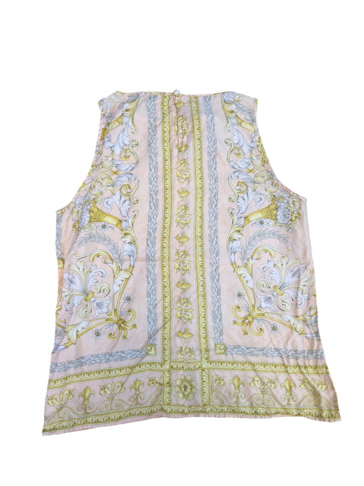 Christian Dior Coordonnés vintage silk baroque print top