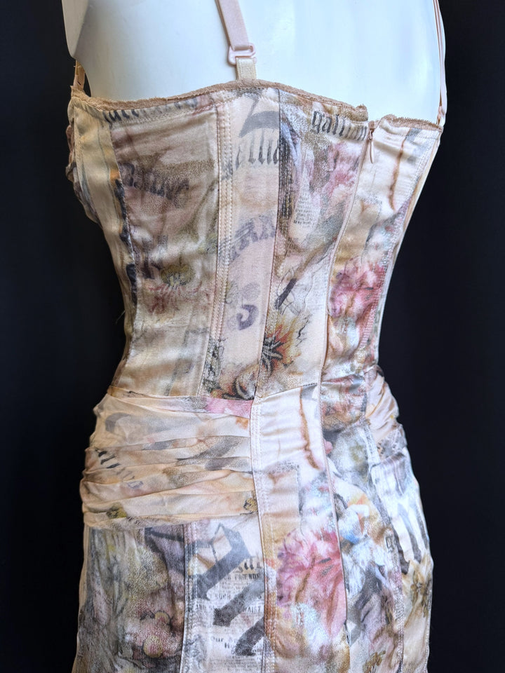 Galliano silk corset dress.
Early 2000s archive – same model worn on stage by Amy Winehouse (museum-documented)