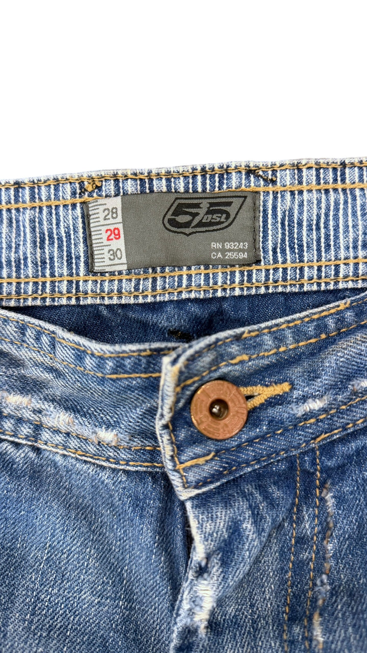 Diesel “Fifty Five” 1990s wide leg denim jeans