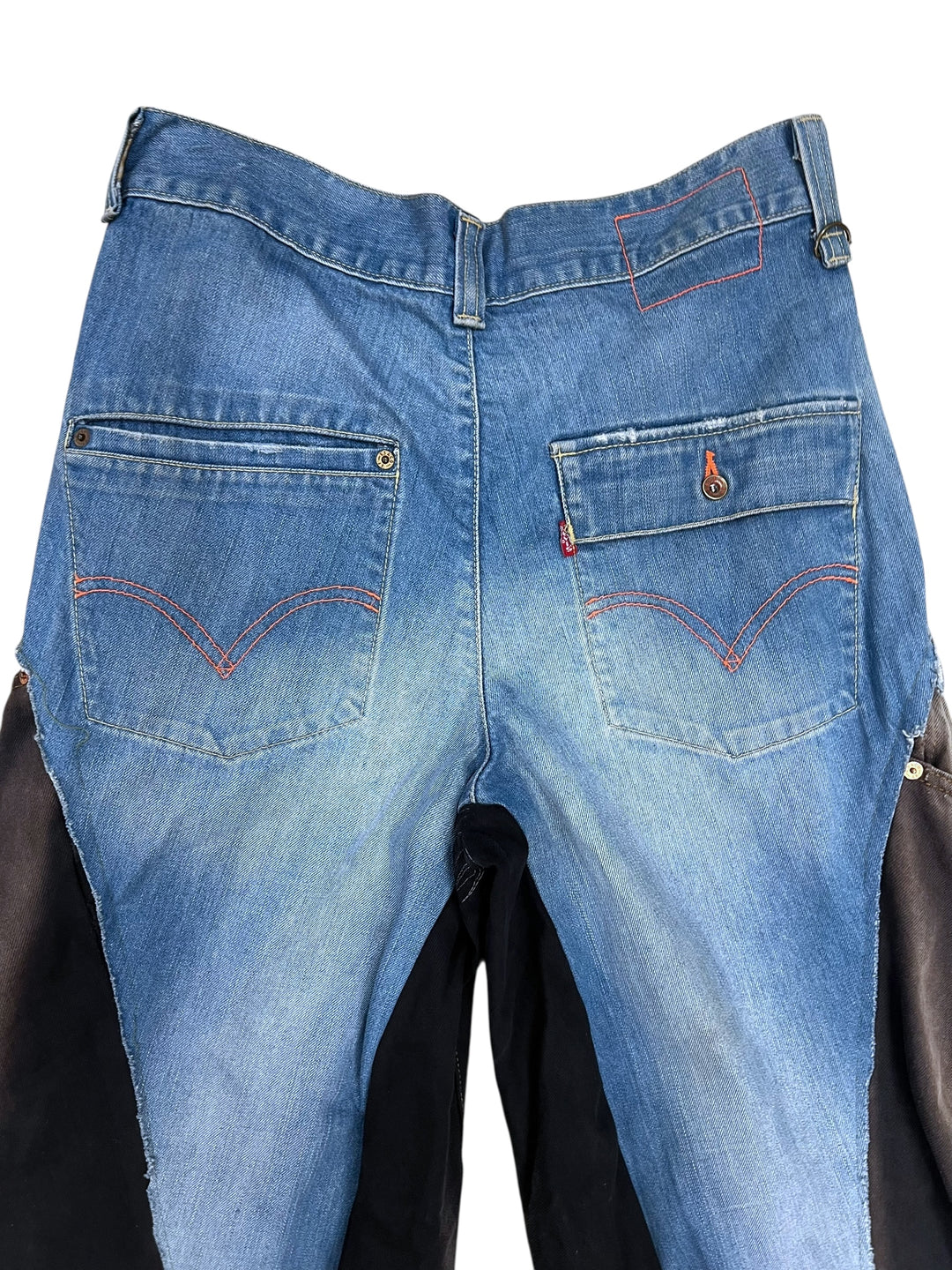 Upcycled Patchwork Levi’s Wide Leg Jeans Men’s Small