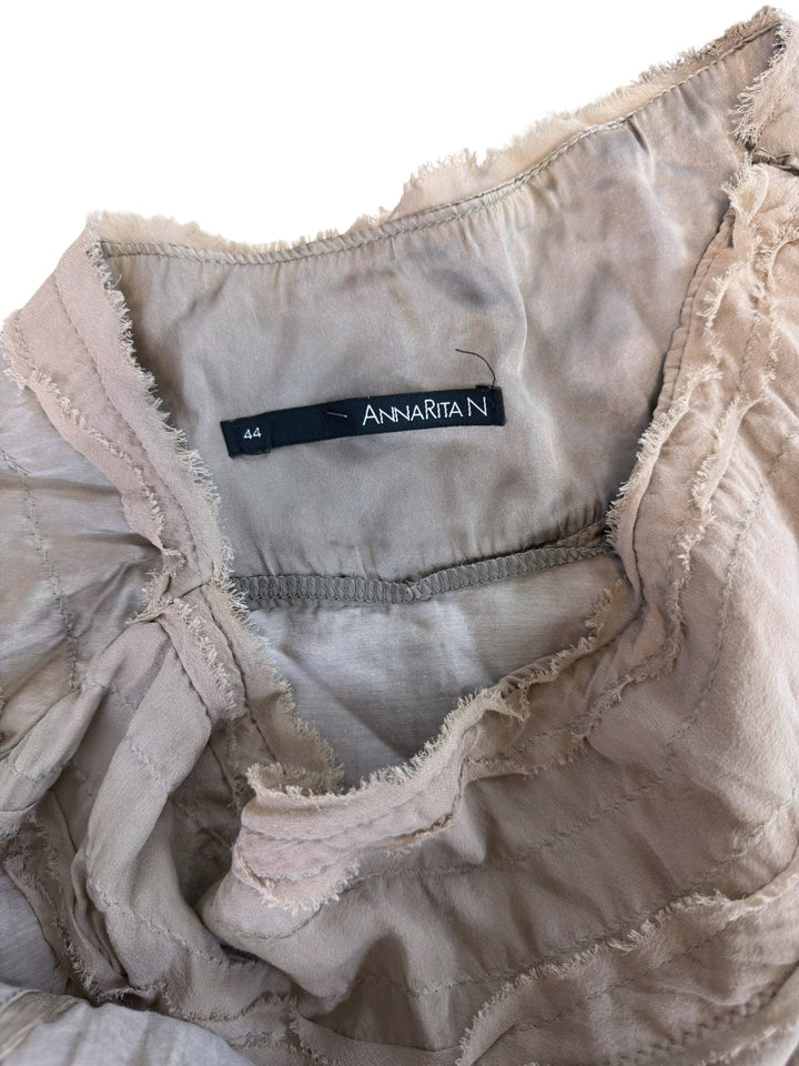 Annarita N vintage silk ruffle skirt