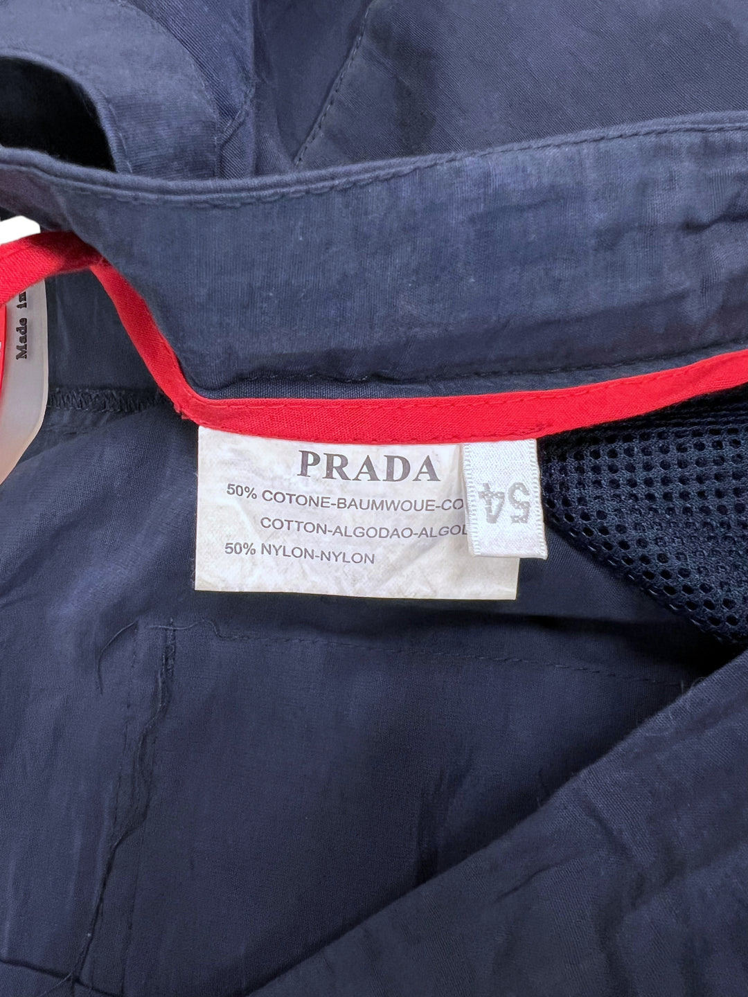 Vintage Prada Cotton/Nylon Navy Blue Trouser Men’s Large