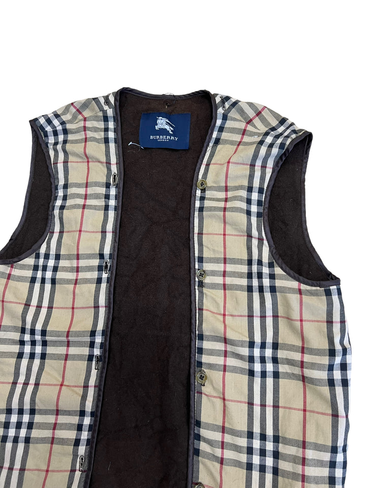 Burberry Nova Check Vest Liner For Coat Women's Medium
