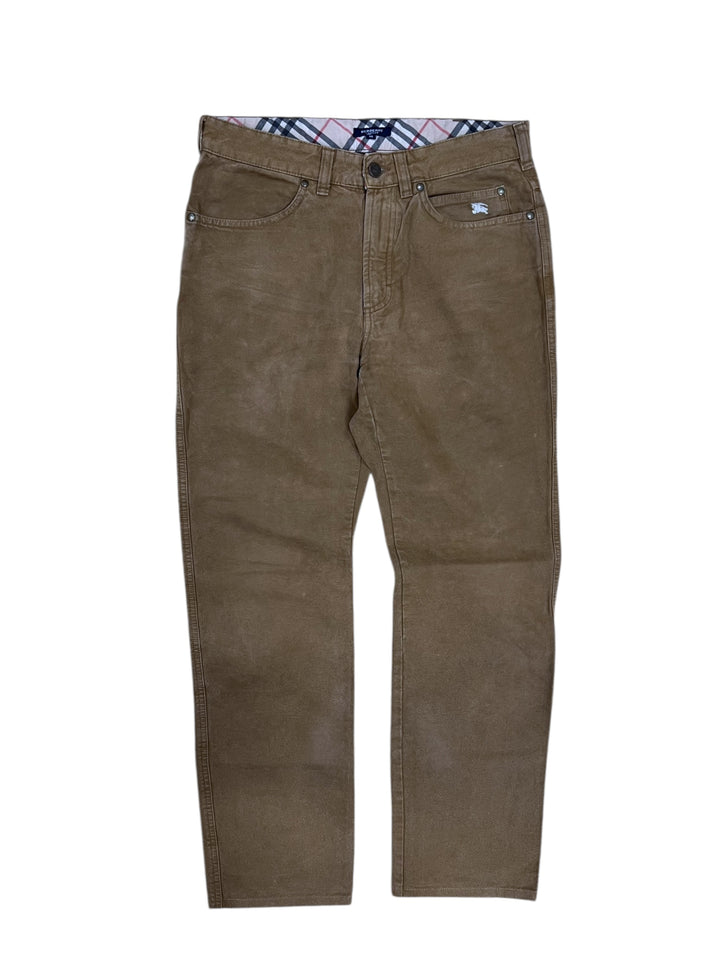 Burberry London Vintage Cotton Trousers Medium