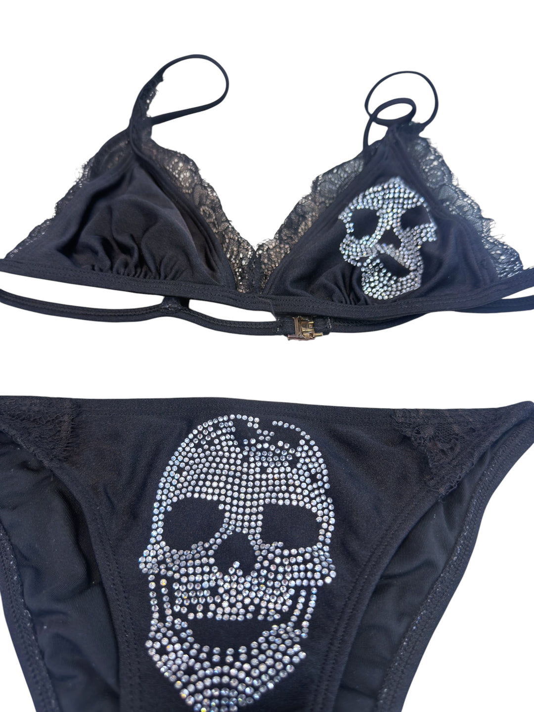 Philipp Plein crystal skull bikini set