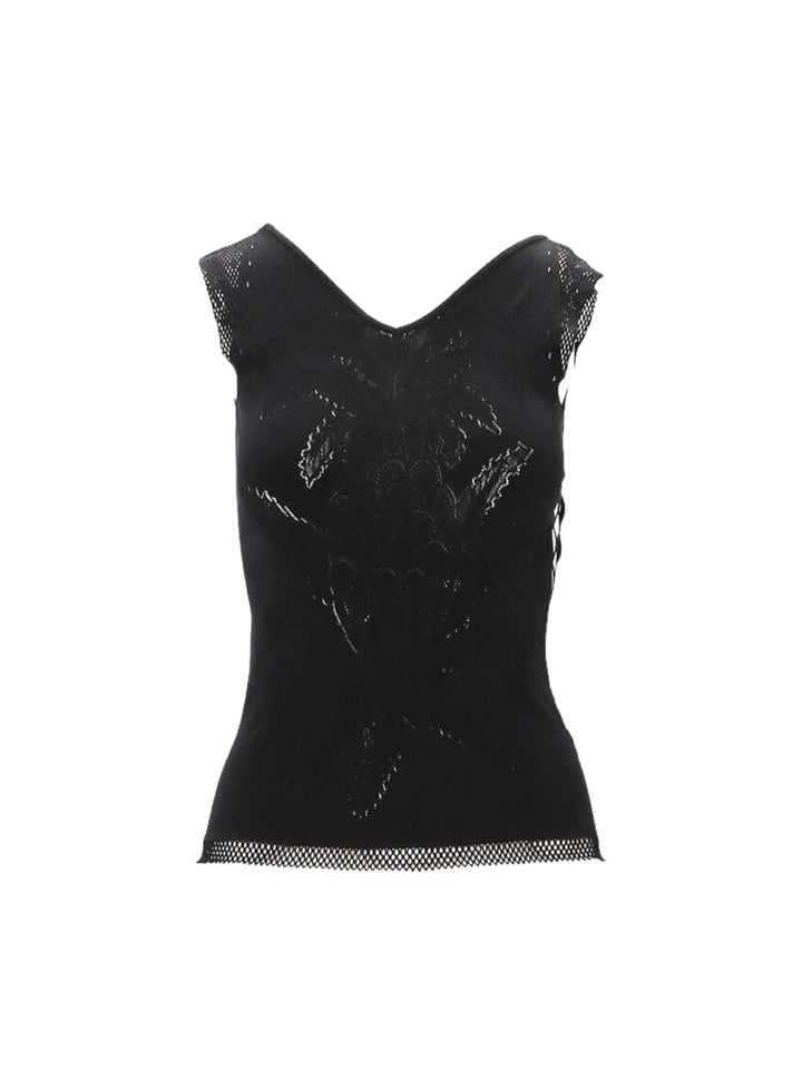 Just Cavalli y2k fishnet tank top women’s small