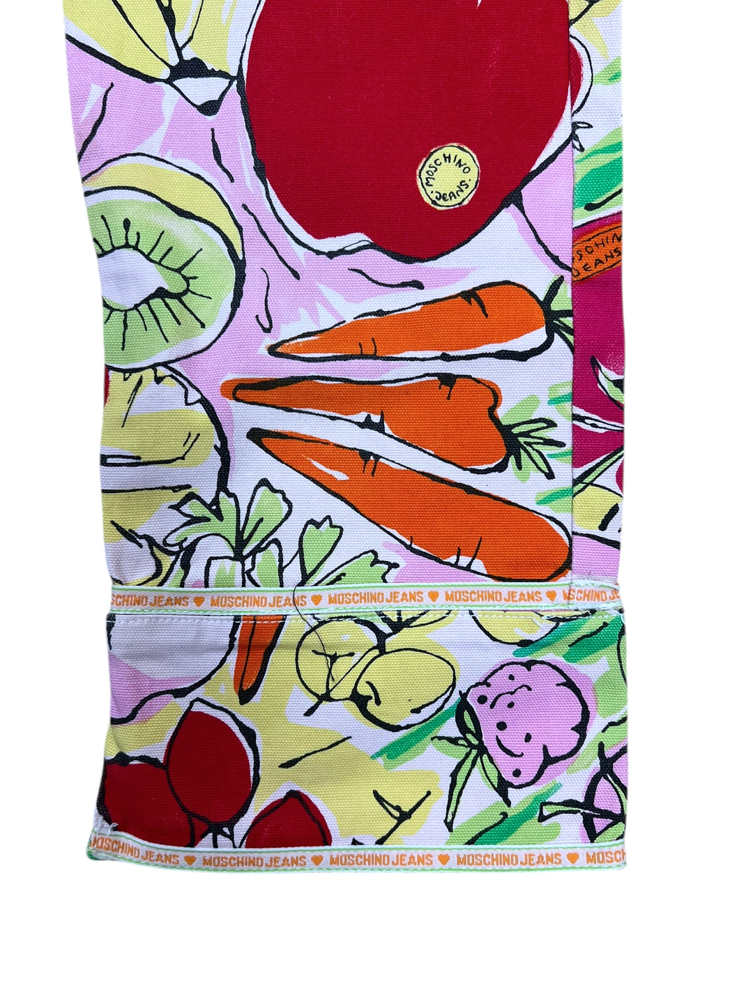 Vintage Moschino Jeans Fruit Print Capri Pants Small eu36
