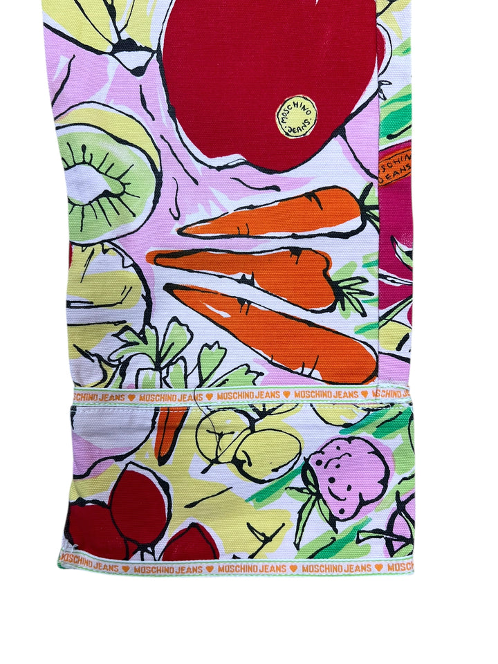 Vintage Moschino Jeans Fruit Print Capri Pants Small eu36
