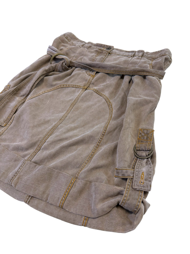 Max&Co cargo paperbag denim skirt medium