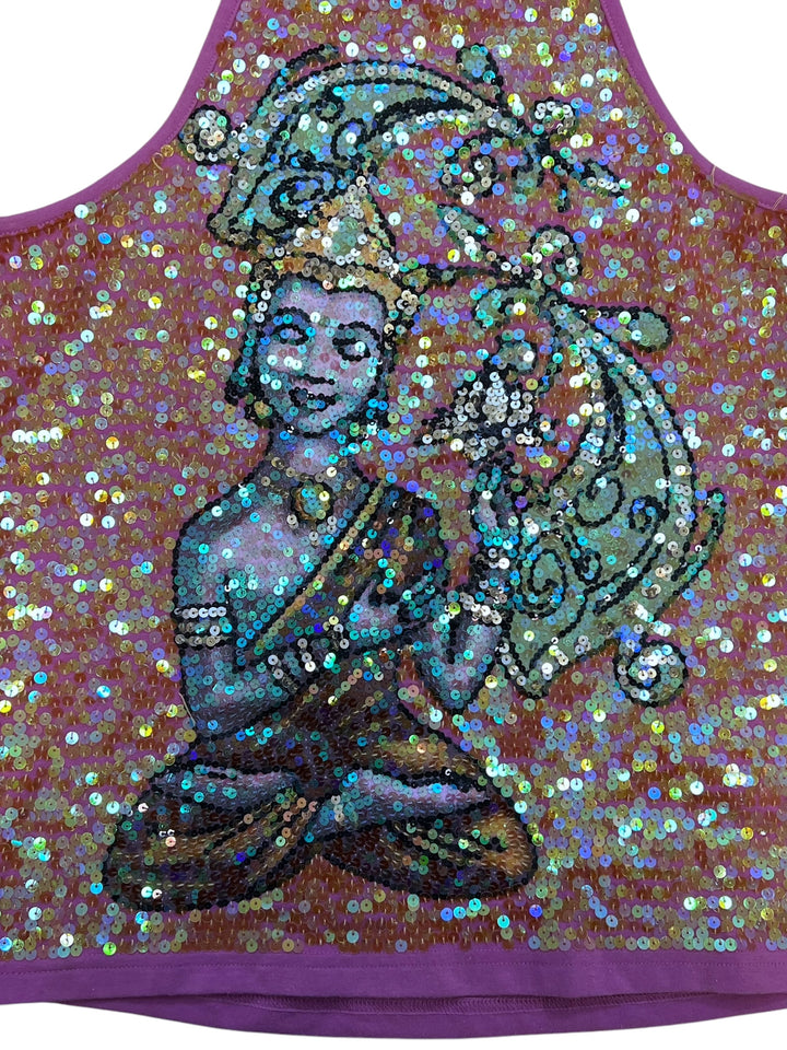 Extyn vintage sequin halter top medium