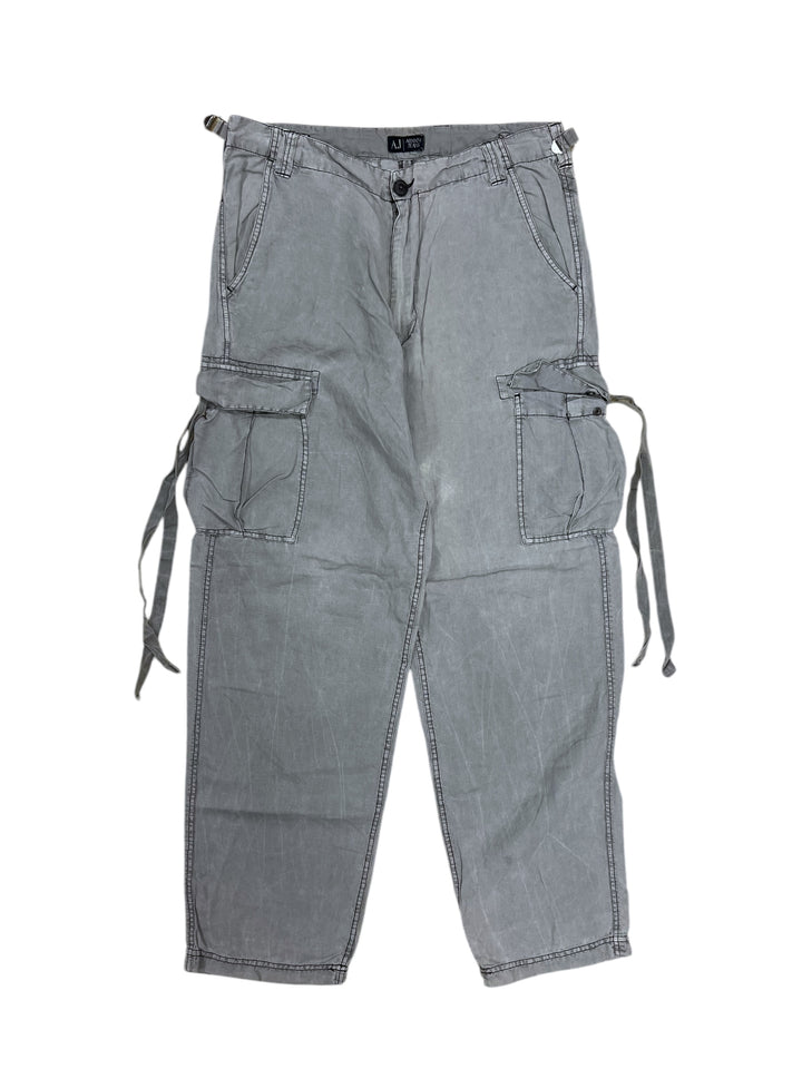Armani jeans vintage linen cargo pants Men's medium