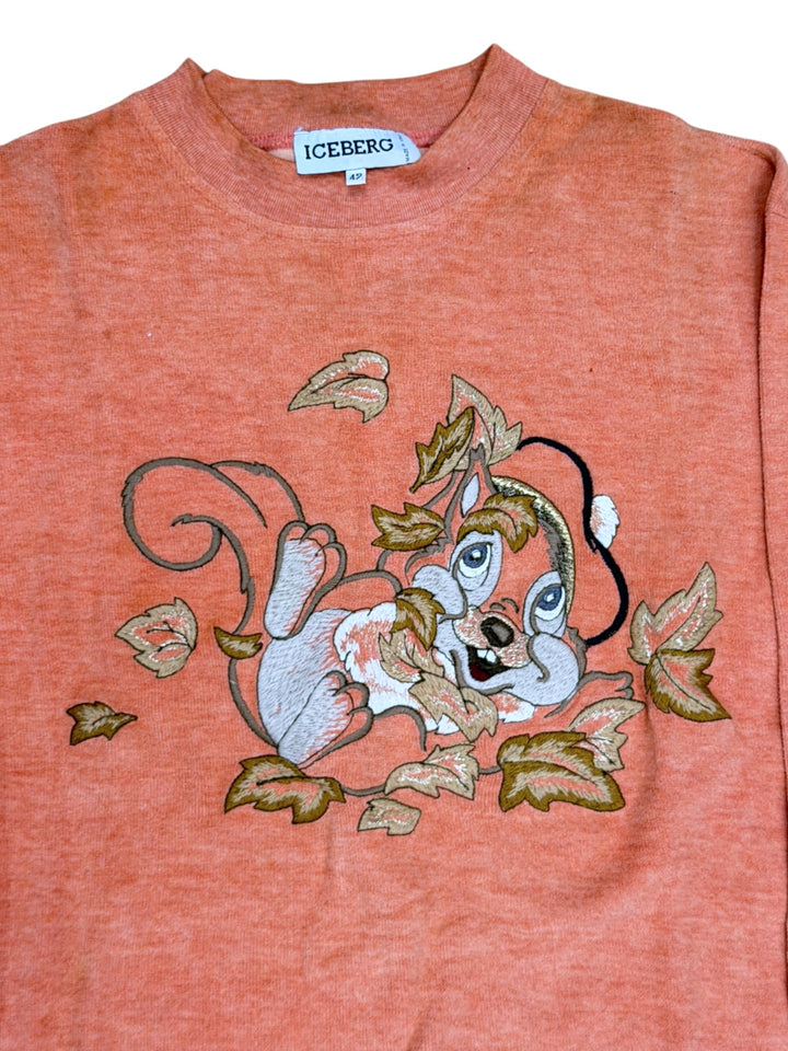 ICEBERG 1990s Embroidered Sweatshirt Medium