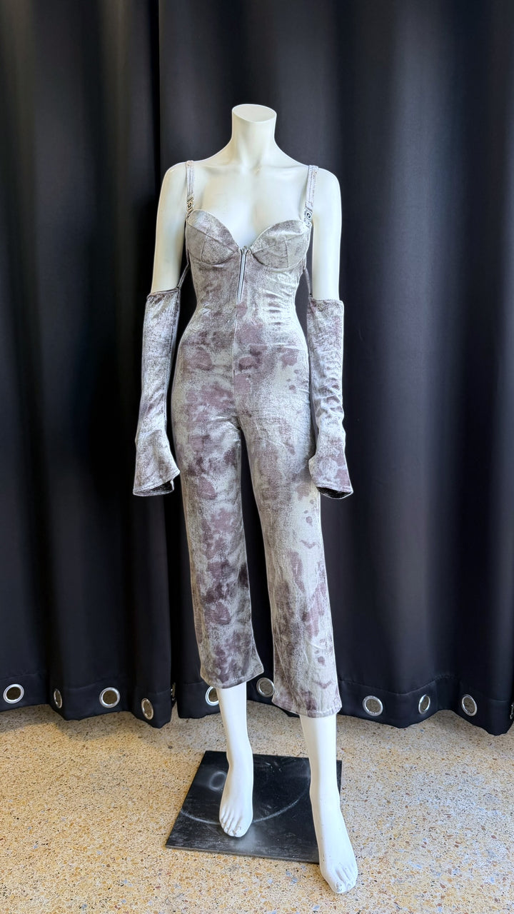 Ottavio Piragino velvet effect jumpsuit small