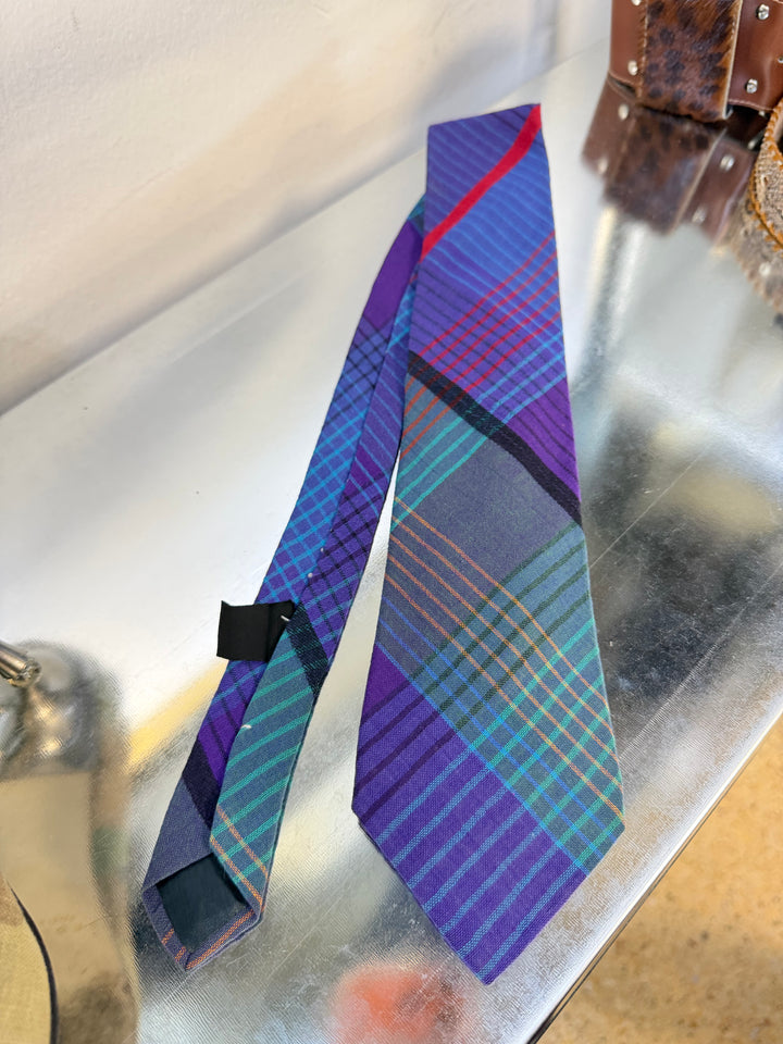 Missoni multicolor tartan cotton tie