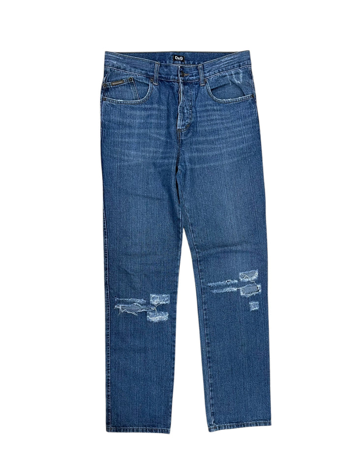 Dolce&Gabbana Vintage Distressed Logo Jeans Men’s Medium