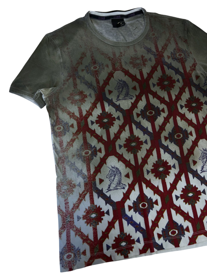 2000s Just Cavalli Knighs Curse T-Shirt Men’s Small