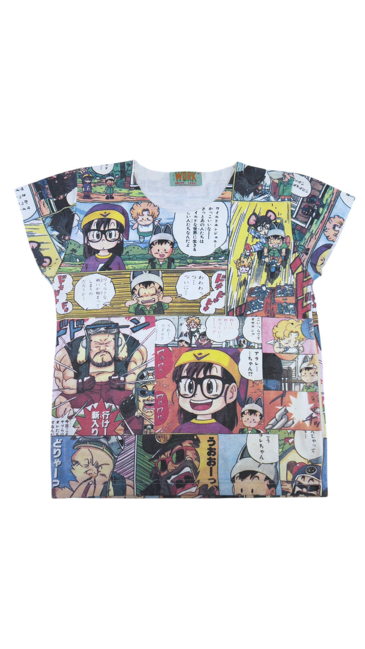 Dr. Slump Arale manga print Y2K top Japanese anime shirt
