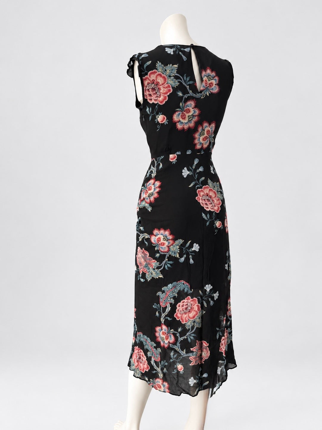 Pinko floral ruched midi dress