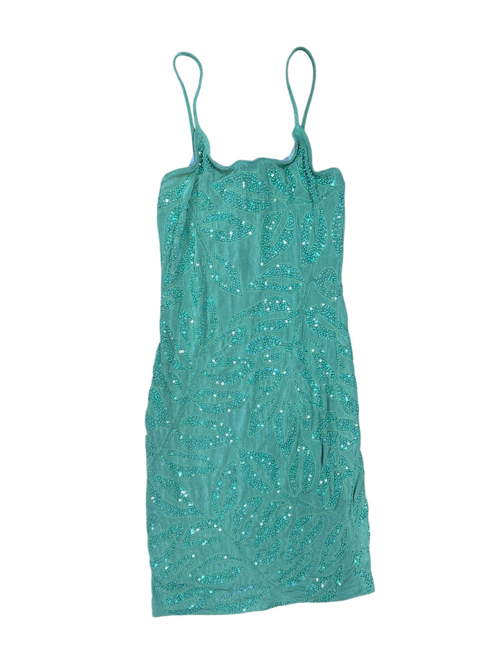 La Perla Vintage Beaded Mesh Mini Dress Small