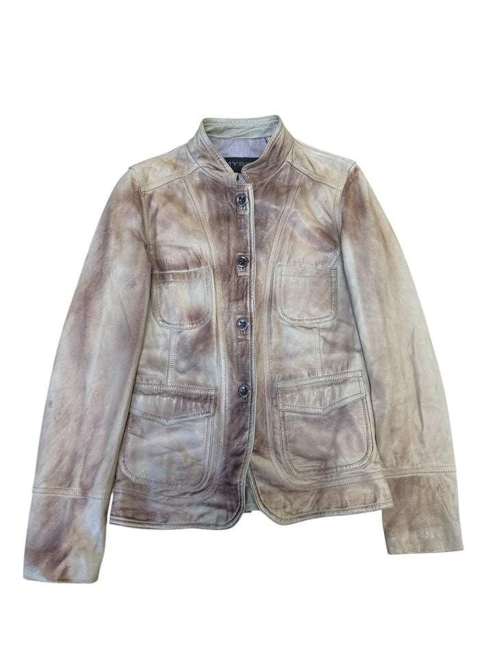 Myskin Piesse washed leather jacket small
